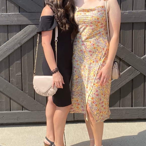 DYNAMITE COWL NECK SATIN SLIP DRESS - Picture 6 of 6